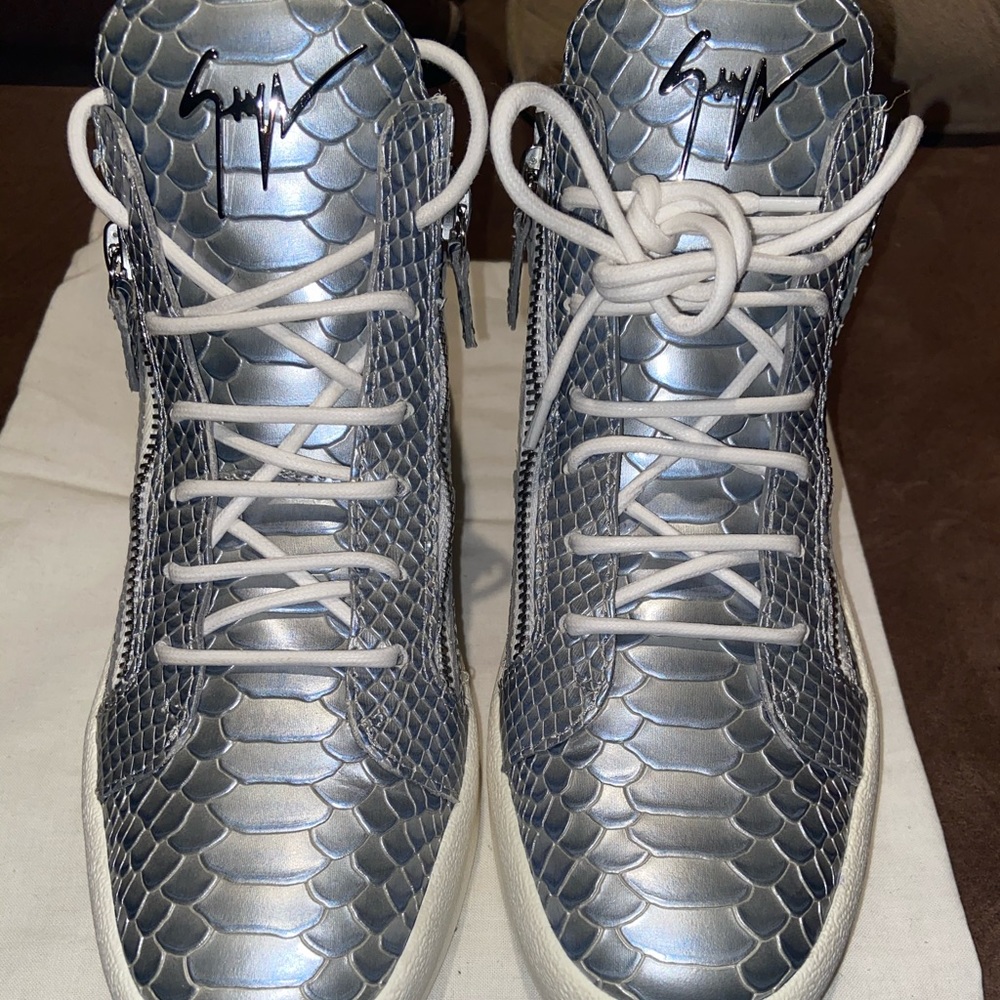 GiuseppeZanotti Kris Metallic Luxe Hightop sneaker